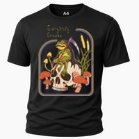 Everybody Croaks Frog Skull Mushroom Everybody Croaks Cooling Performance Crew T-Shirt