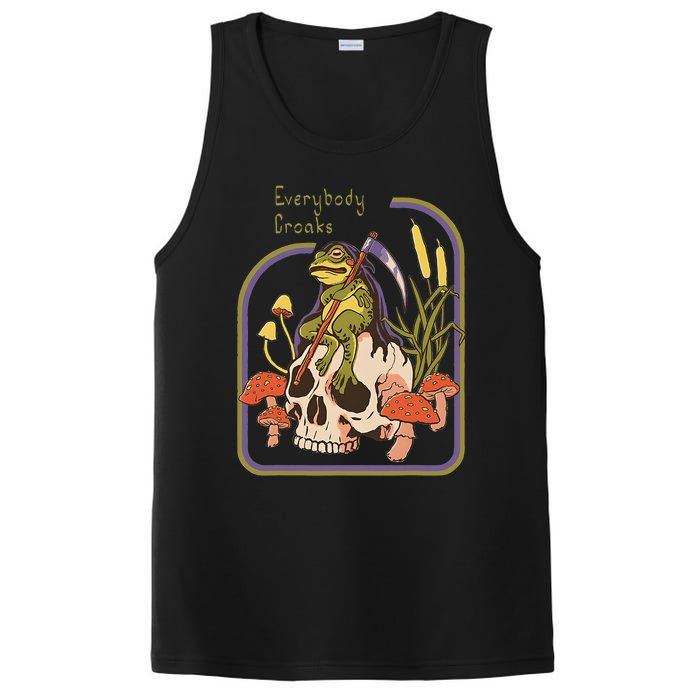 Everybody Croaks Frog Skull Mushroom Everybody Croaks PosiCharge Competitor Tank