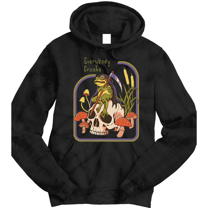 Everybody Croaks Frog Skull Mushroom Everybody Croaks Tie Dye Hoodie