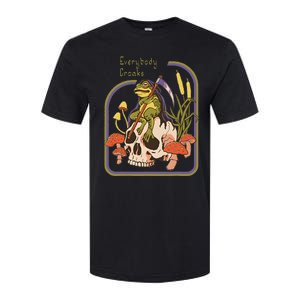 Everybody Croaks Frog Skull Mushroom Everybody Croaks Softstyle CVC T-Shirt