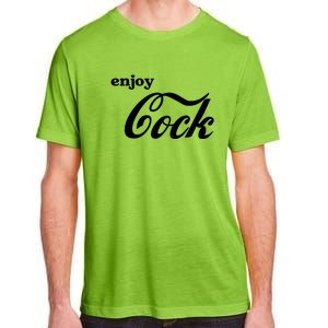 Enjoy Cock Funny Parody Logo Adult ChromaSoft Performance T-Shirt