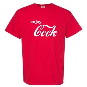 Enjoy Cock Funny Parody Logo Garment-Dyed Heavyweight T-Shirt