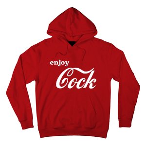 Enjoy Cock Funny Parody Logo Hoodie