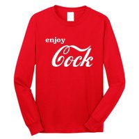 Enjoy Cock Funny Parody Logo Long Sleeve Shirt