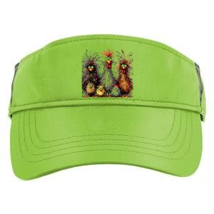 Eagerlys Colorful Funny Chicken Art Crazy Chicken Family Adult Drive Performance Visor