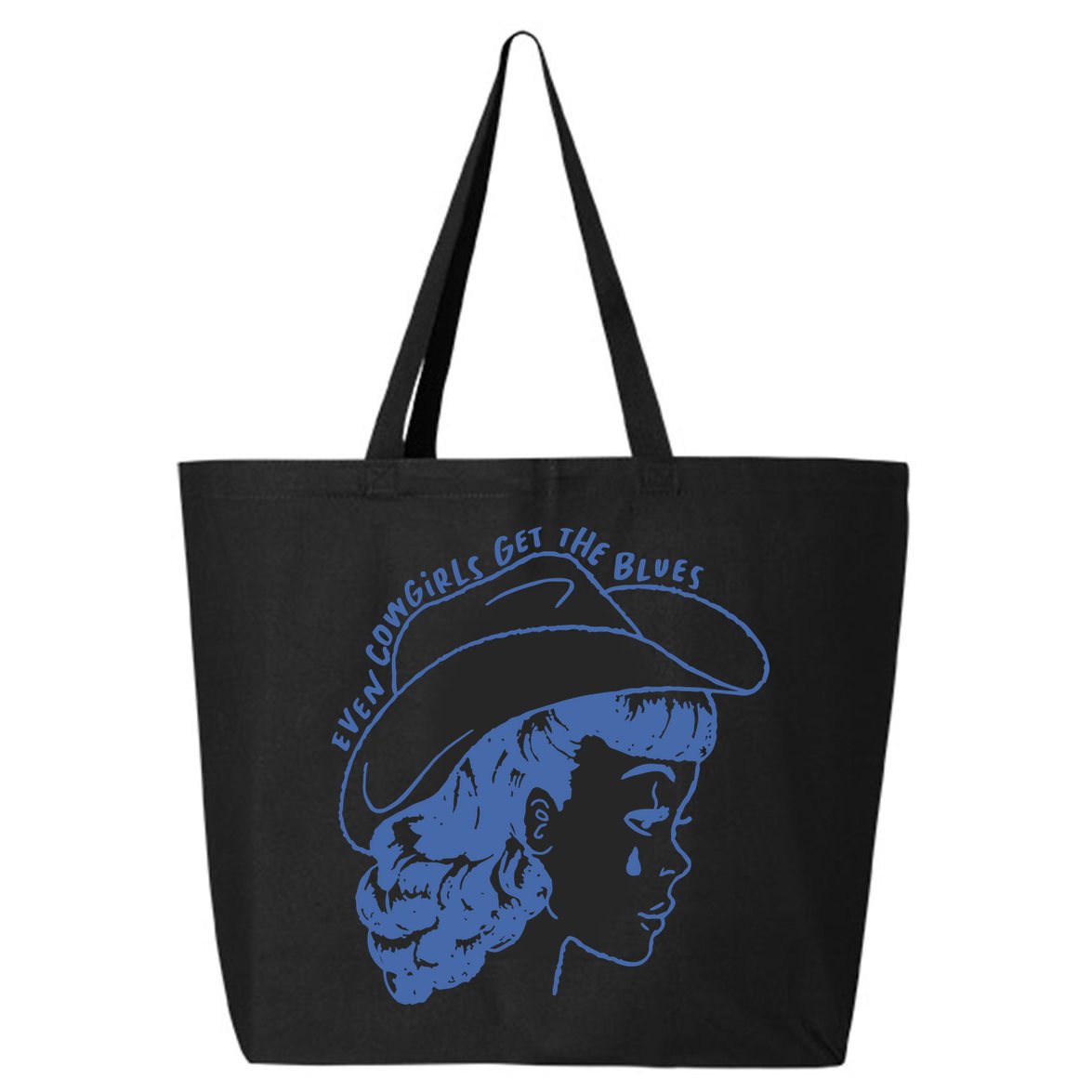 Even Cowgirls Funny Get The Blues Movie Cowgirl Fashion Western 25L Jumbo Tote