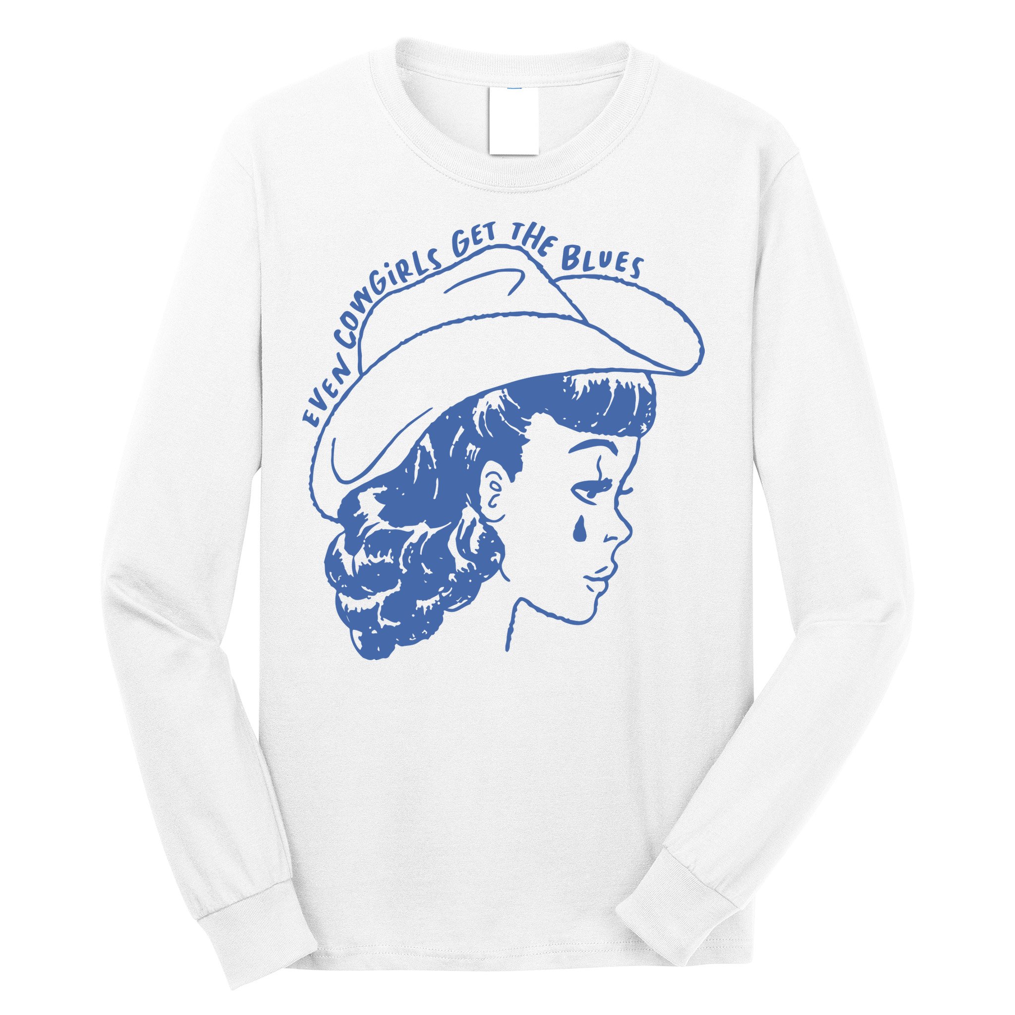 Even Cowgirls Funny Get The Blues Movie Cowgirl Fashion Western Long Sleeve Shirt