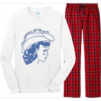 Even Cowgirls Funny Get The Blues Movie Cowgirl Fashion Western Long Sleeve Pajama Set