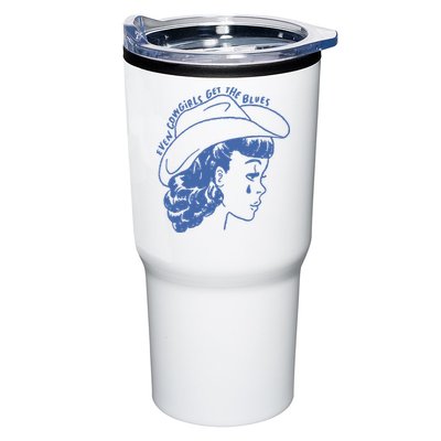 Even Cowgirls Funny Get The Blues Movie Cowgirl Fashion Western Tumbler