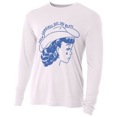 Even Cowgirls Funny Get The Blues Movie Cowgirl Fashion Western Cooling Performance Long Sleeve Crew