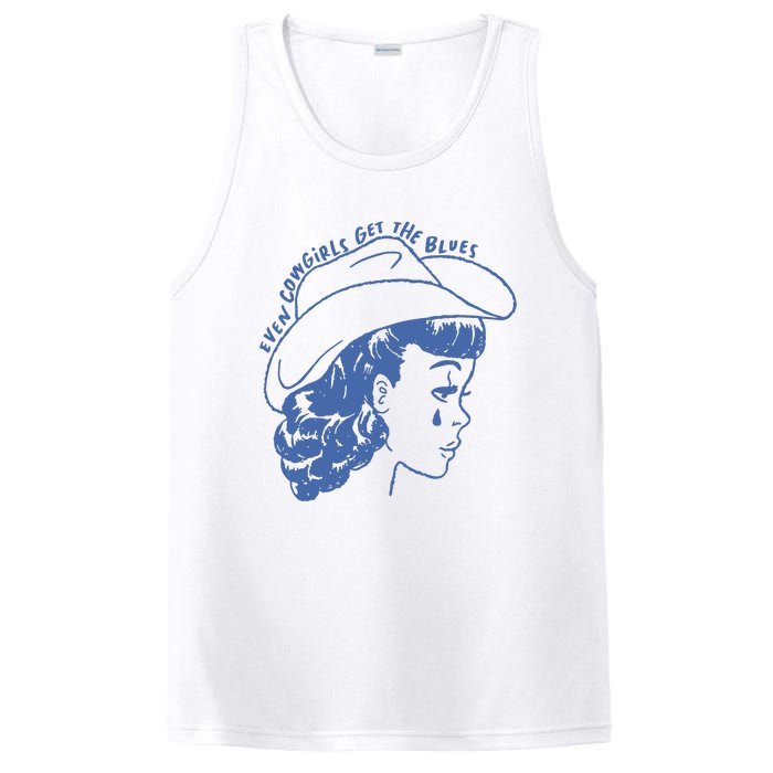 Even Cowgirls Funny Get The Blues Movie Cowgirl Fashion Western PosiCharge Competitor Tank