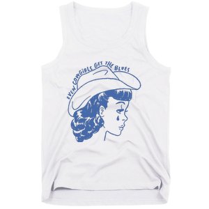 Even Cowgirls Funny Get The Blues Movie Cowgirl Fashion Western Tank Top