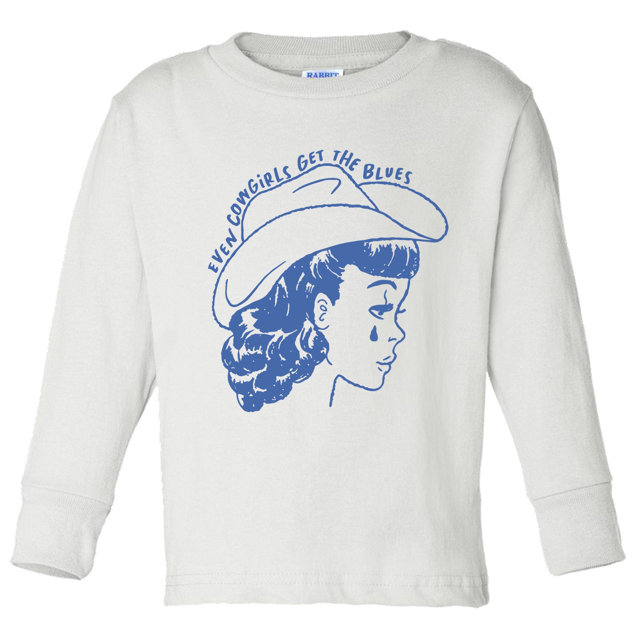 Even Cowgirls Funny Get The Blues Movie Cowgirl Fashion Western Toddler Long Sleeve Shirt