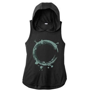 Enso Circle Funny Gift Zen Circle Funny Gift Buddhism Yoga Spiritual Karma Gift Ladies PosiCharge Tri-Blend Wicking Draft Hoodie Tank