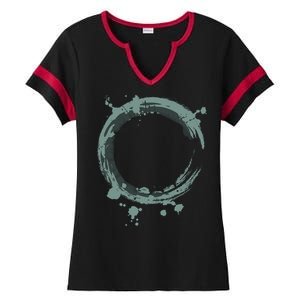 Enso Circle Funny Gift Zen Circle Funny Gift Buddhism Yoga Spiritual Karma Gift Ladies Halftime Notch Neck Tee