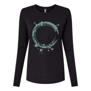 Enso Circle Funny Gift Zen Circle Funny Gift Buddhism Yoga Spiritual Karma Gift Womens Cotton Relaxed Long Sleeve T-Shirt