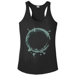 Enso Circle Funny Gift Zen Circle Funny Gift Buddhism Yoga Spiritual Karma Gift Ladies PosiCharge Competitor Racerback Tank