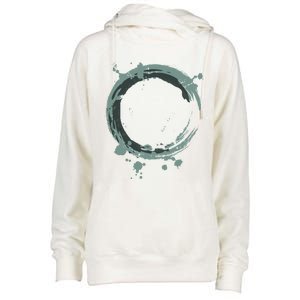 Enso Circle Funny Gift Zen Circle Funny Gift Buddhism Yoga Spiritual Karma Gift Womens Funnel Neck Pullover Hood