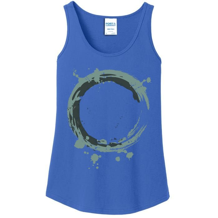 Enso Circle Funny Gift Zen Circle Funny Gift Buddhism Yoga Spiritual Karma Gift Ladies Essential Tank