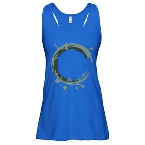 Enso Circle Funny Gift Zen Circle Funny Gift Buddhism Yoga Spiritual Karma Gift Ladies Essential Flowy Tank