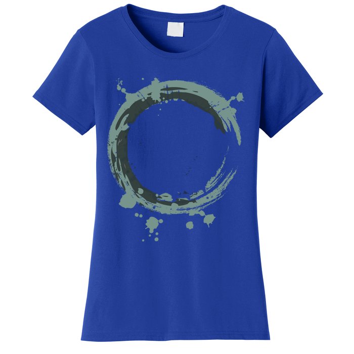 Enso Circle Funny Gift Zen Circle Funny Gift Buddhism Yoga Spiritual Karma Gift Women's T-Shirt