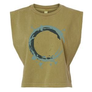 Enso Circle Funny Gift Zen Circle Funny Gift Buddhism Yoga Spiritual Karma Gift Garment-Dyed Women's Muscle Tee