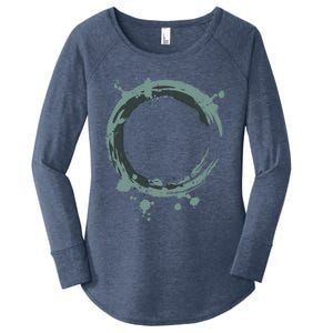 Enso Circle Funny Gift Zen Circle Funny Gift Buddhism Yoga Spiritual Karma Gift Women's Perfect Tri Tunic Long Sleeve Shirt