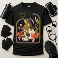 Everybody Croaks Frog Skull Mushroom Everybody Croak Cooling Performance Crew T-Shirt
