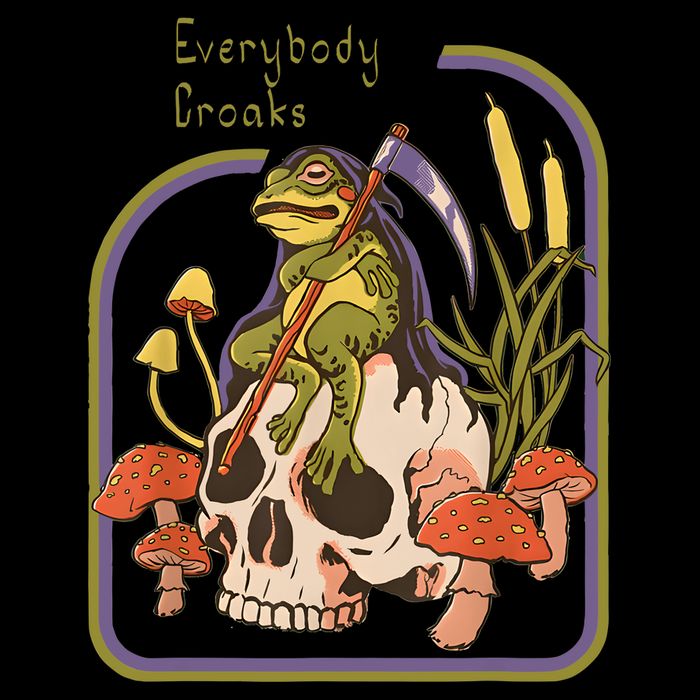 Everybody Croaks Frog Skull Mushroom Everybody Croak Cooling Performance Crew T-Shirt