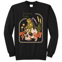 Everybody Croaks Frog Skull Mushroom Everybody Croak Sweatshirt