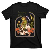 Everybody Croaks Frog Skull Mushroom Everybody Croak T-Shirt