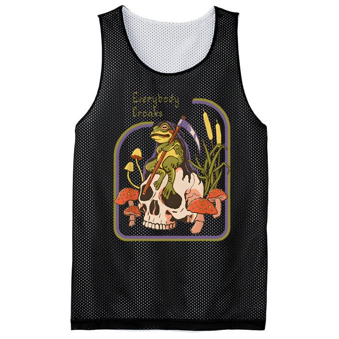 Everybody Croaks Frog Skull Mushroom Everybody Croak Mesh Reversible Basketball Jersey Tank