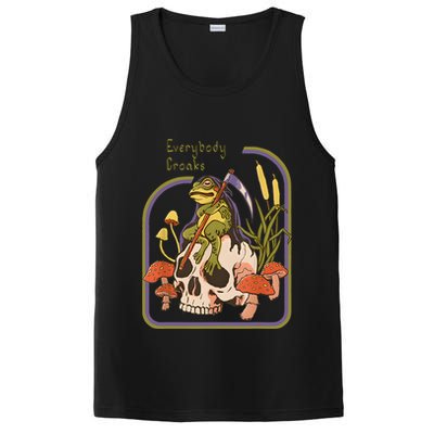 Everybody Croaks Frog Skull Mushroom Everybody Croak PosiCharge Competitor Tank