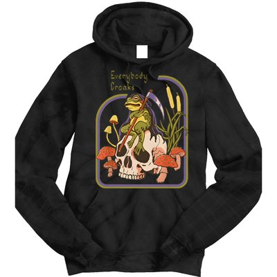 Everybody Croaks Frog Skull Mushroom Everybody Croak Tie Dye Hoodie