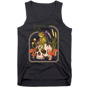 Everybody Croaks Frog Skull Mushroom Everybody Croak Tank Top