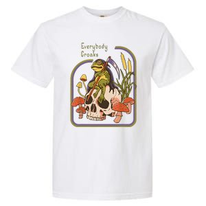 Everybody Croaks Frog Skull Mushroom Everybody Croak Garment-Dyed Heavyweight T-Shirt