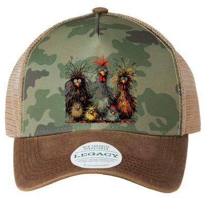 Eagerlys Colorful Funny Chicken Art Legacy Tie Dye Trucker Hat