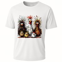 Eagerlys Colorful Funny Chicken Art Performance Shirt