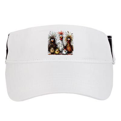 Eagerlys Colorful Funny Chicken Art Adult Drive Performance Visor