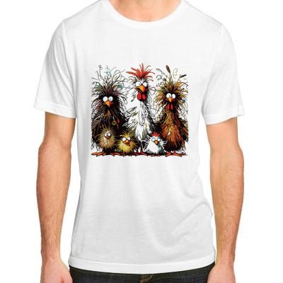 Eagerlys Colorful Funny Chicken Art Adult ChromaSoft Performance T-Shirt