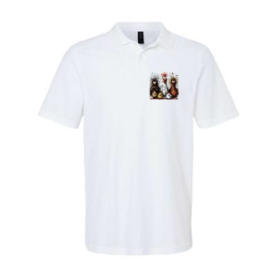 Eagerlys Colorful Funny Chicken Art Polo