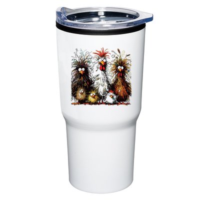 Eagerlys Colorful Funny Chicken Art Tumbler