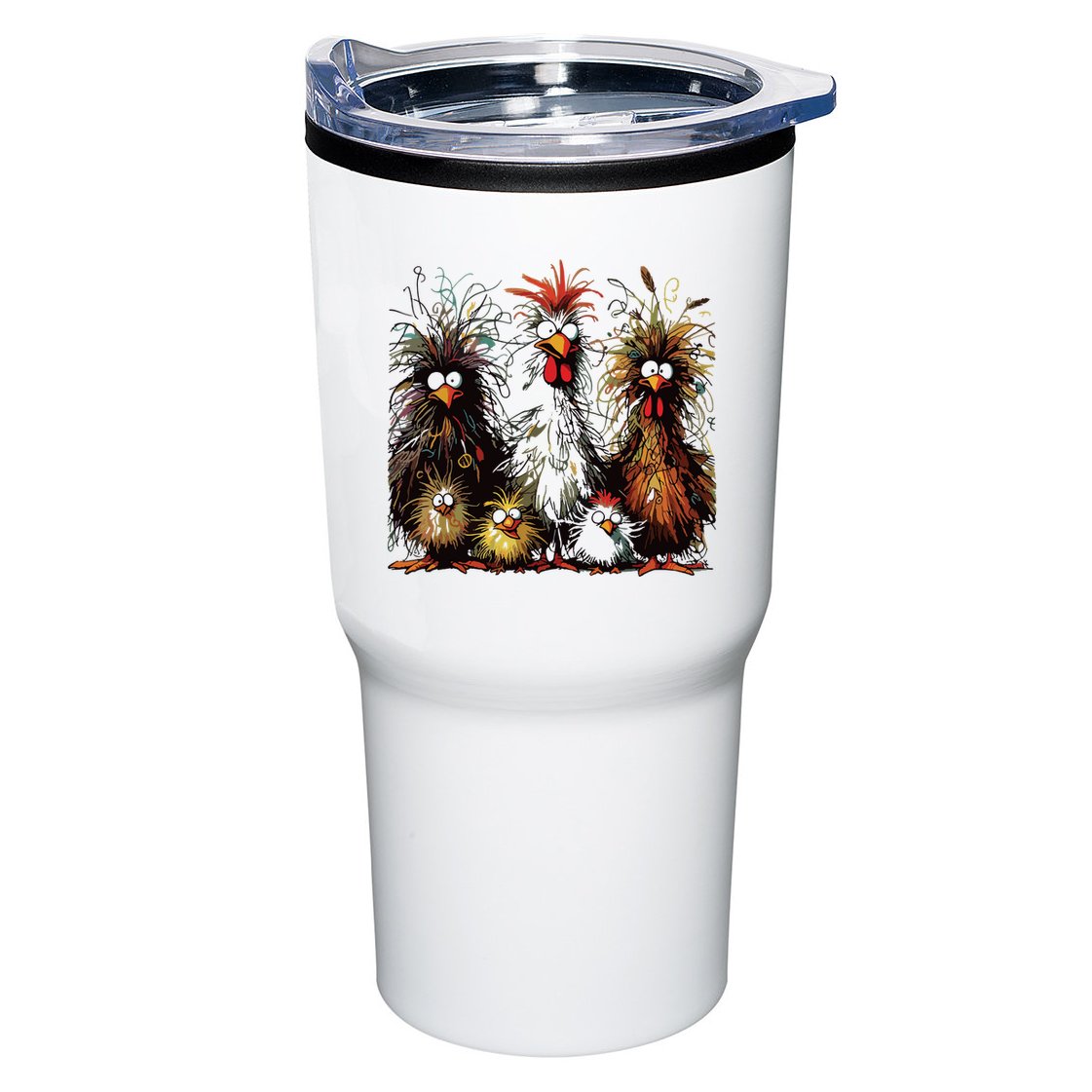 Eagerlys Colorful Funny Chicken Art Tumbler