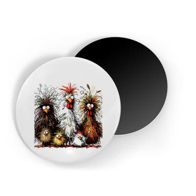 Eagerlys Colorful Funny Chicken Art Magnet