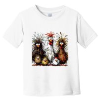 Eagerlys Colorful Funny Chicken Art Toddler T-Shirt