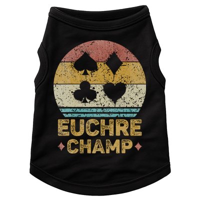 Euchre Champ Funny Vintage Euchre Board Game Doggie Tank