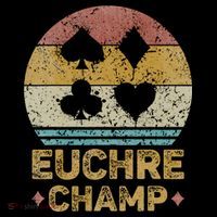 Euchre Champ Funny Vintage Euchre Board Game Mousepad
