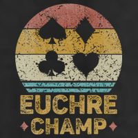 Euchre Champ Funny Vintage Euchre Board Game Golf Towel