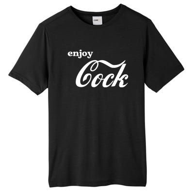 Enjoy Cock Funny Parody Logo Gift Tall Fusion ChromaSoft Performance T-Shirt