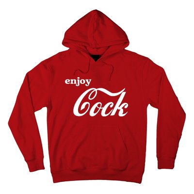 Enjoy Cock Funny Parody Logo Gift Hoodie